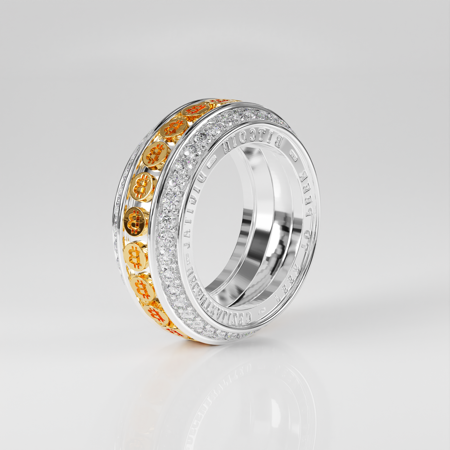 Bitcoin Band Ring