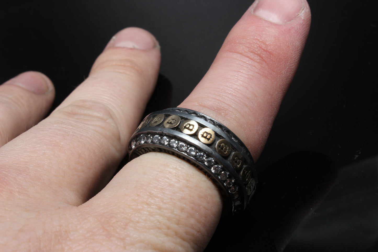 Bitcoin Band Ring