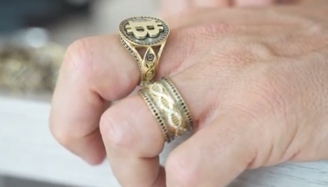 Bitcoin Meteorite Ring