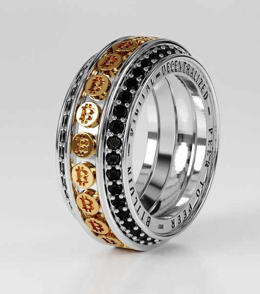 Bitcoin Band Ring