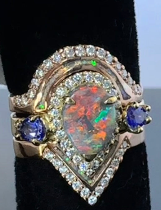 Black Opal Ring