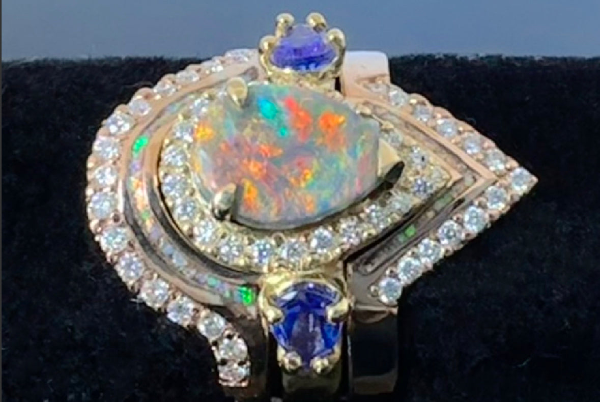 Black Opal Ring