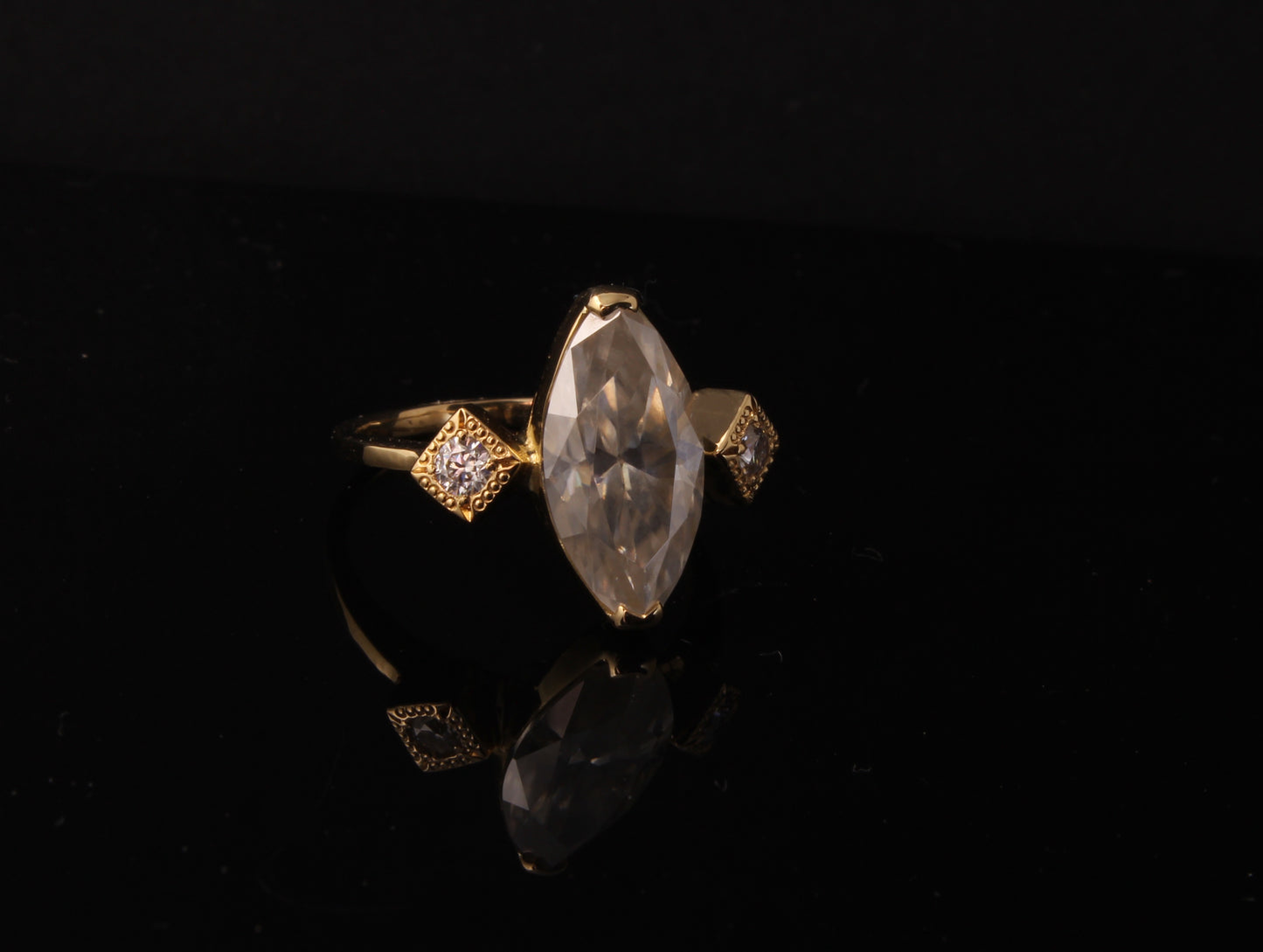 Marquise Diamond Engagement Ring